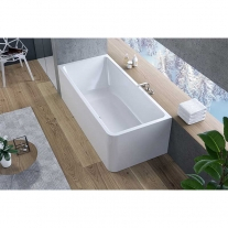 Cada dreptunghiulara, Kolpasan, Elektra-SP-D, montaj pe dreapta, 175 x 75 cm, alb [4]