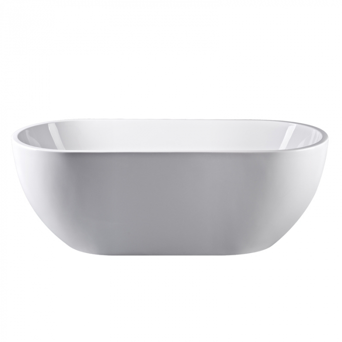 Cada freestanding Florida Aura - Design oval modern, alb, cu instalație completă [2]