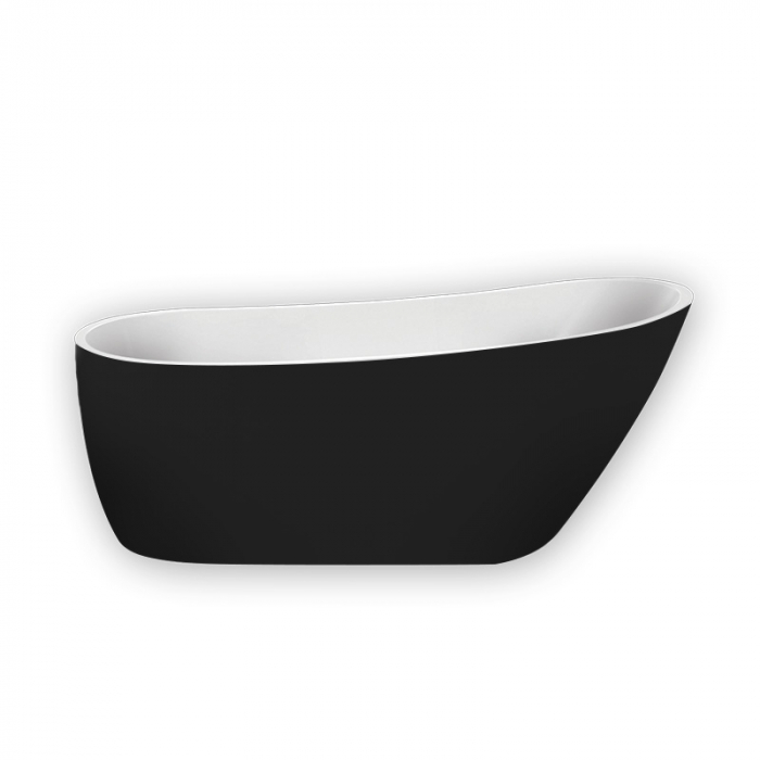 Cada freestanding Florida Natalia Black - Exterior negru, design elegant cu instalație completă [2]