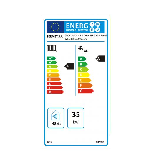 Centrala termica in condensare Termet Silver Plus 35 kW, AT+ACM, Kit evacuare inclus [2]