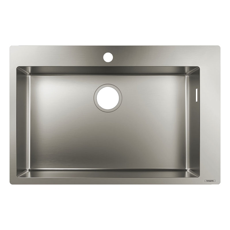 Chiuveta de bucatarie Hansgrohe, 1 cuva, 76x50 cm, inox [1]