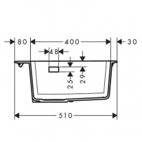 Chiuveta de bucatarie Hansgrohe, SilicaTec, 1 cuva cu picurator, 105x51 cm, negru grafit [4]
