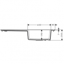 Chiuveta de bucatarie Hansgrohe, SilicaTec, 1 cuva cu picurator, 105x51 cm, negru grafit [3]