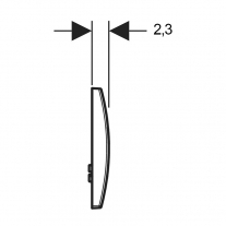 Clapetă Geberit Delta 20 Alb [3]