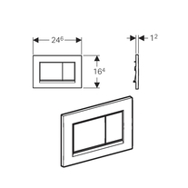 Clapetă Geberit Sigma30 – Cromat Lucios pentru Un Look Modern și Elegant [2]