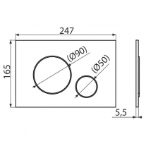 Clapetă Alcadrain M678 Negru Mat [2]