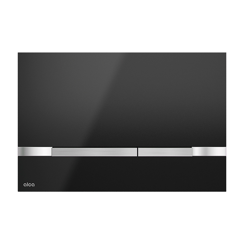 Clapetă Alcadrain Stripe Două Volume Negru Lucios – Design Elegant și Funcțional [1]