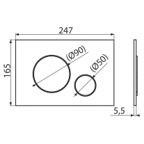 Clapetă de Acționare Alcaplast Alb [2]