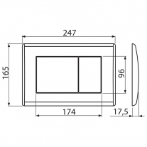 Clapetă Alcaplast M278 Negru Mat [2]