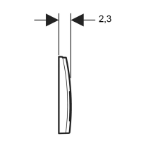 Clapetă Geberit Delta 35 Crom Mat [3]