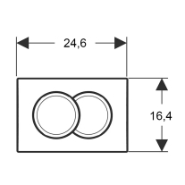 Clapetă de Acționare Geberit Delta01 Alb [2]