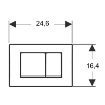 Clapetă Geberit Delta 30 Crom Lucios [2]