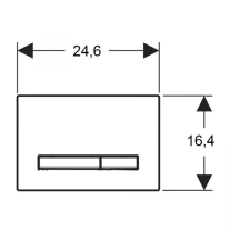 Clapetă Geberit Sigma50 Alb Alamă [2]