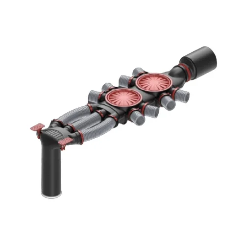Plenum la 90° pentru tub DN 3 x 75 – DN 125, ARIA [4]