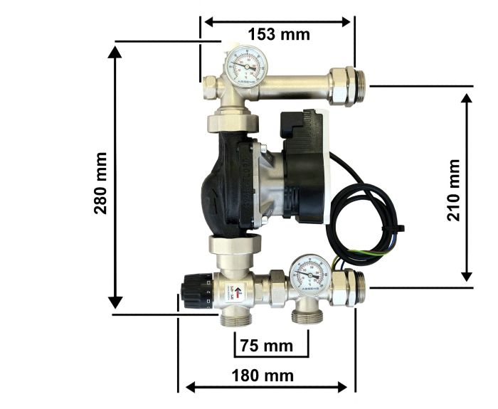 Grup de amestec si pompare Assens cu pompa Wilo [4]
