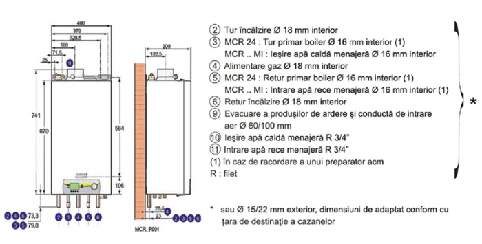 Centrala termica cu condensare DeDietrich MCR-P 30/35 MI PLUS, 30 kW [5]