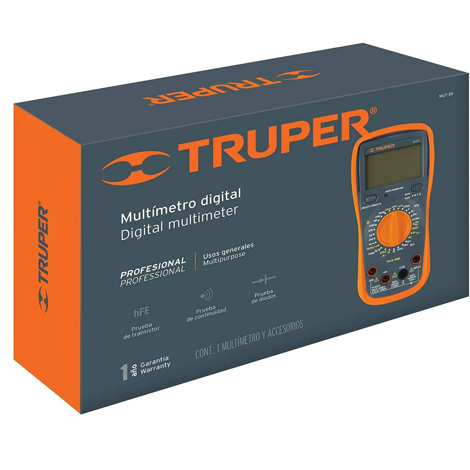Multimetru digital profesional True-RMS Truper [3]