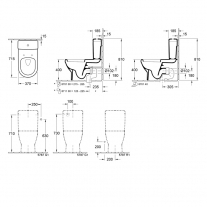Rezervor Villeroy & Boch, Architectura, pentru vas WC stativ, alb alpin [3]