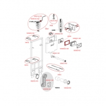 Rezervor wc incastrat Alcaplast, Sadromodul, pentru instalari uscate (in gips-carton) 8.4 cm pentru vas wc suspendat [4]