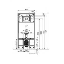 Rezervor wc incastrat Alcaplast, Sadromodul, pentru instalari uscate (in gips-carton) 8.4 cm pentru vas wc suspendat [7]