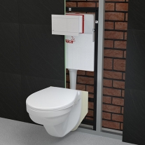 Rezervor wc incastrat Alcaplast, Sadromodul, pentru instalari uscate (in gips-carton) 8.4 cm pentru vas wc suspendat [3]
