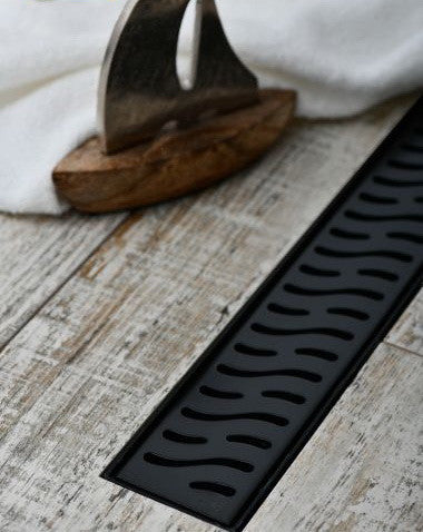 Rigola de Duș Neagră MCH Harmony – Grătar din Oțel Inoxidabil Mat, Design Modern [4]