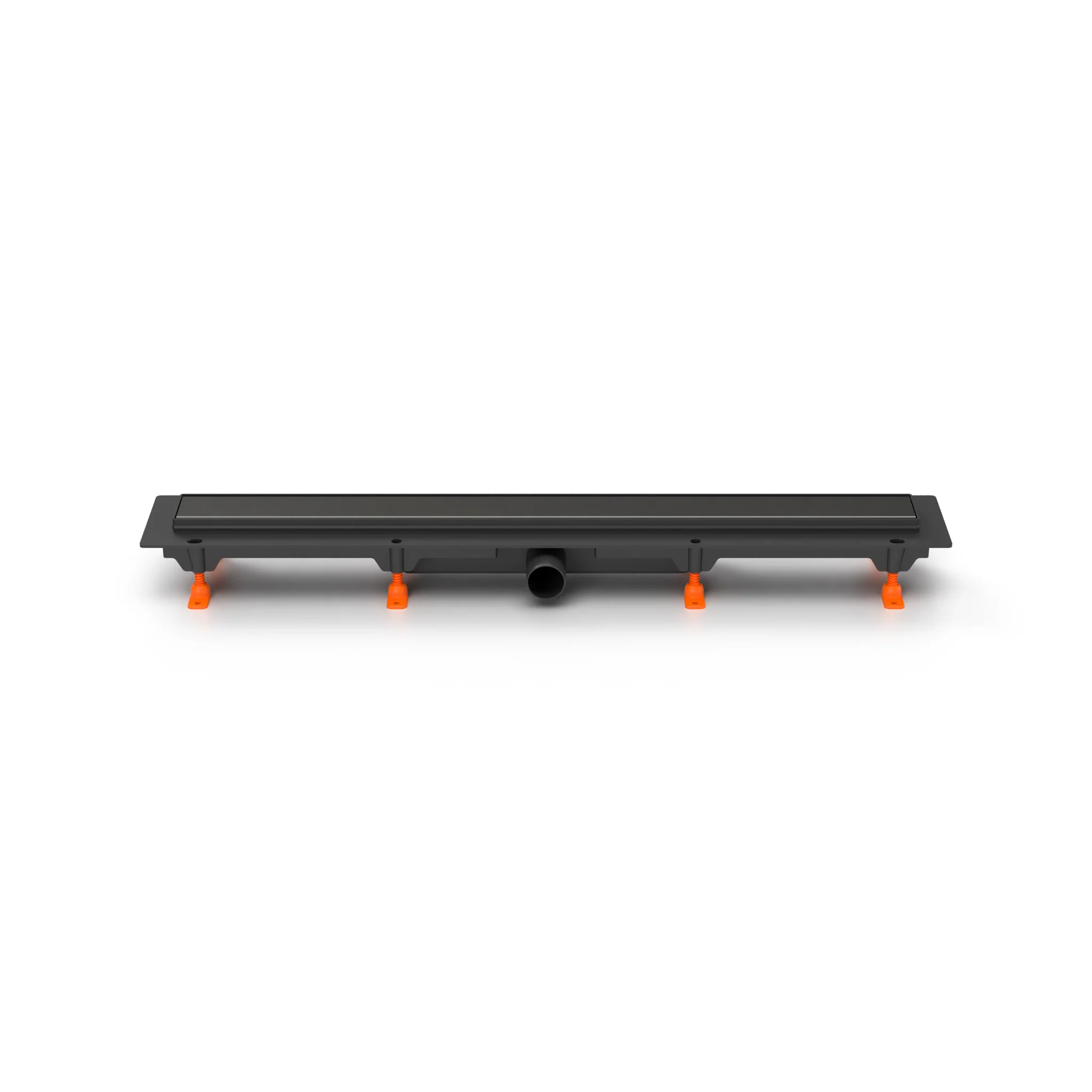 Rigola de Duș Neagră MCH KLASIK / FLOOR – Grătar Inox Mat, Scurgere Modernă [1]