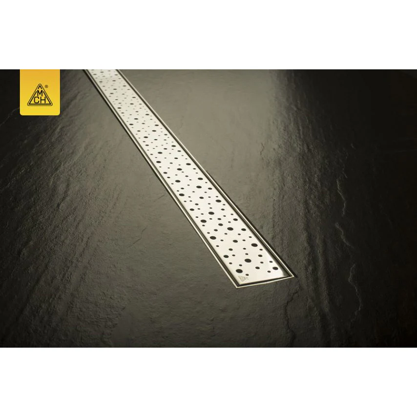 Rigola de Interior cu Grătar Inox DROPS Lucios – Scurgere Eficientă [4]
