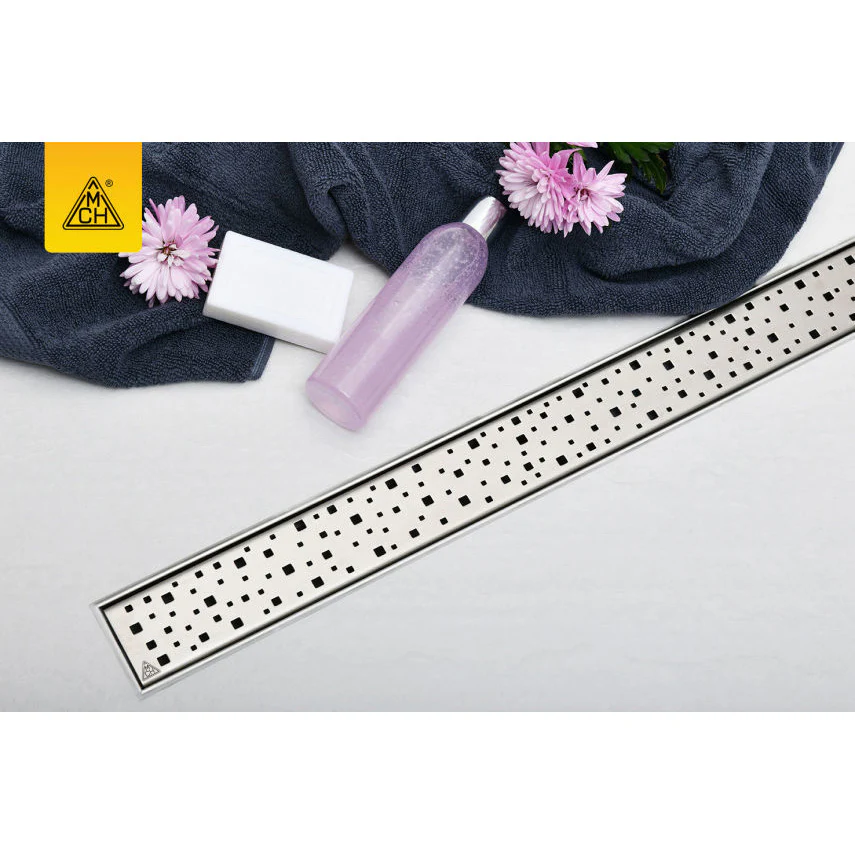 Rigola de Interior cu Grătar Inox SQUARE Mat – Scurgere Modernă și Design Elegant [4]