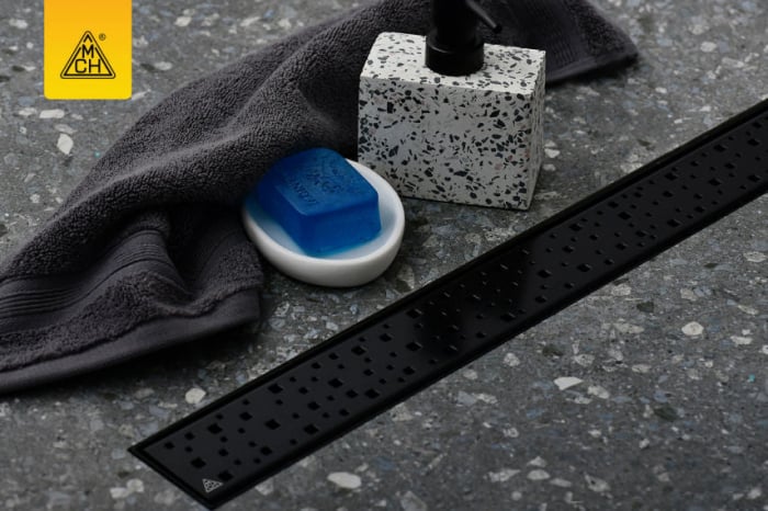 Rigola Neagră de Interior MCH SQUARE – Grătar Inox Mat, Design Modern [5]
