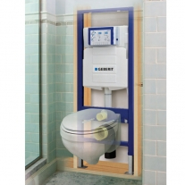 Set instalator Geberit, rama Duofix, rezervor Sigma 12cm cu set fixare si set antifonare, pentru wc suspendat [6]