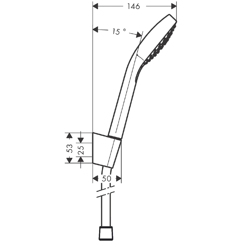 Set pară și suport fix Hansgrohe Croma Select E Vario [3]