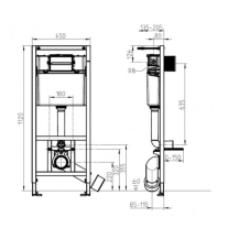 SET Villeroy & Boch, Architectura, Vas WC dreptunghiular suspendat cu capac, Rezervor incastrat ViConnect Pro si Clapeta alba ViConnect [2]