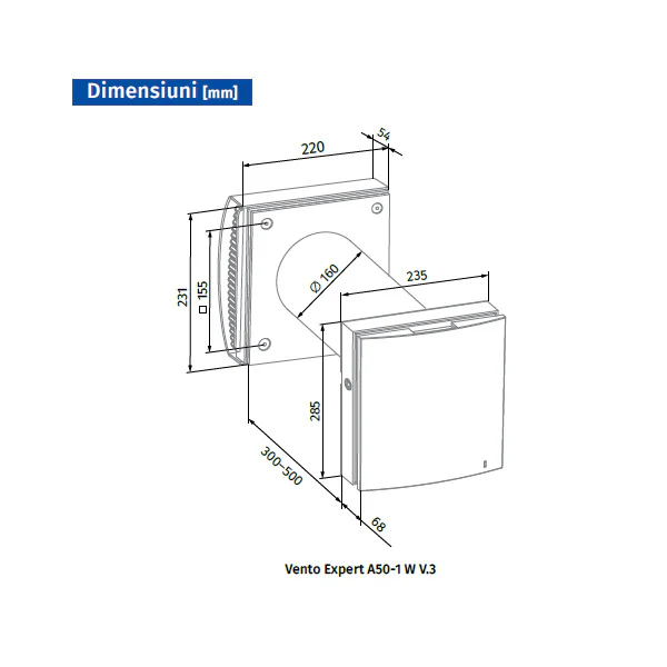 Sistem ventilatie Blauberg - Vento Expert A50-1 W V.3 [2]