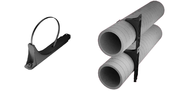 Tubulatura ventilatie eps grafitat , Heatpex Aria Aduro DN125/160/200, 1M lungime [4]