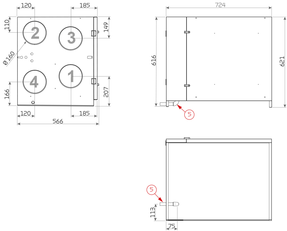 Ventilatie cu recuperare de caldura Nilan Comfort 350 L/R [3]