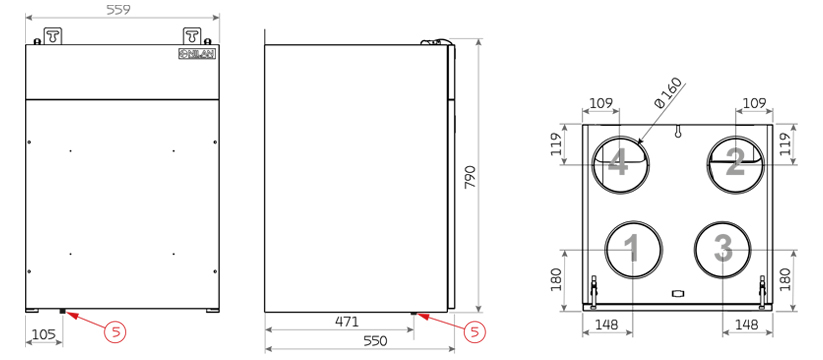 Ventilatie cu recuperare de caldura Nilan Comfort 350 Top [4]