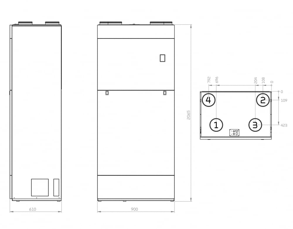 Ventilatie cu recuperare de caldura Nilan Compact P2 AIR9 [3]