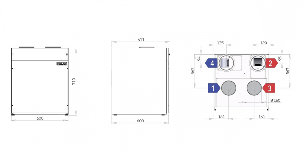 Ventilatie cu recuperare de caldura Nilan VPL 15 Top M2 [4]