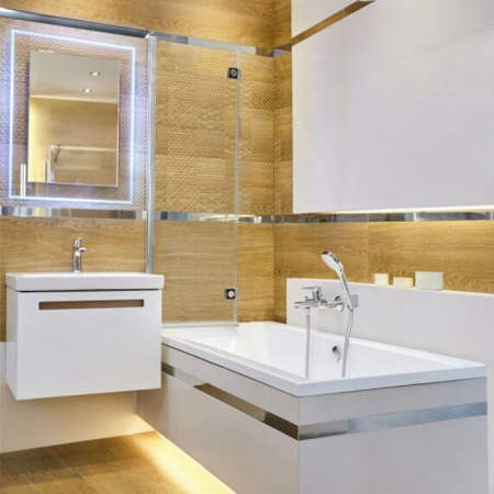 Baterie cada-dus Hansgrohe, Talis Select E, crom [1]