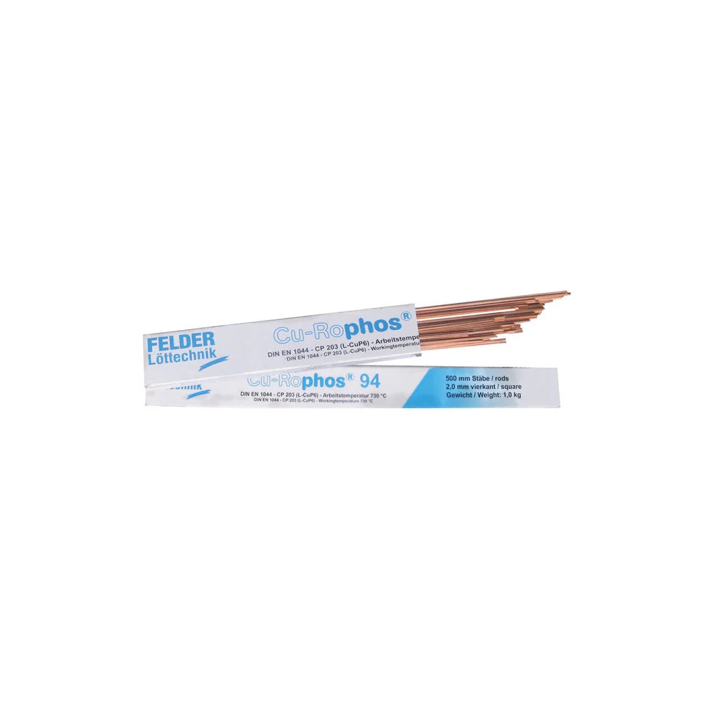 Consumabile - Aliaj de lipire tare pe baza de cupru, Felder in pachet de 1kg Cu-Rophos 94 L-CuP6