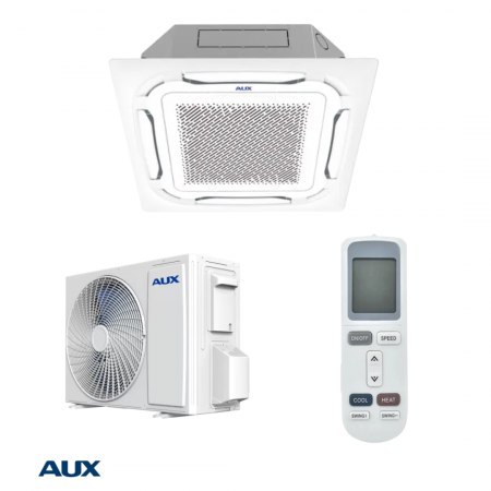 Aer conditionat comercial - Aparat aer conditionat AUX tip caseta 12 000 BTU/h, Fresh Air, Auto Curatare, Round Flow 360°, Sleep Mode