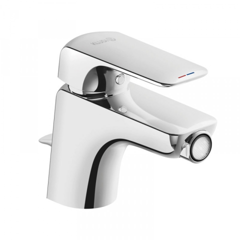 Baterii bideu - Baterie bideu Kludi, Ameo, cu ventil si perlator s-pointer, crom