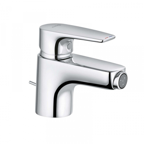 Baterii bideu - Baterie bideu Kludi, Pure & Solid, cu ventil metalic, crom