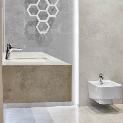 Baterie bideu Kludi, Pure & Style, cu ventil metalic, crom [1]