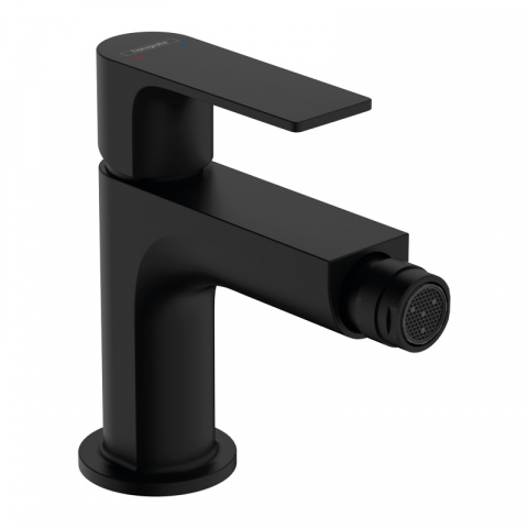 Baterii bideu - Baterie cu ventil pentru bideu, Hansgrohe, Rebris E, negru mat