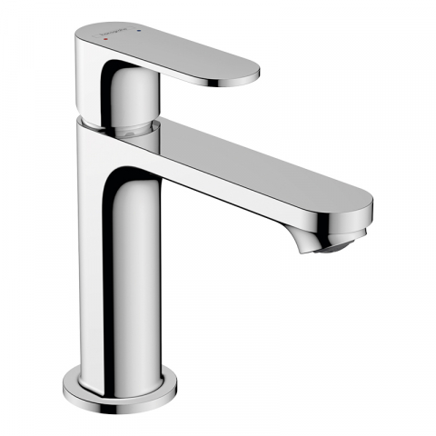 Baterii lavoar - Baterie de lavoar, Hansgrohe, Rebris S 110, cu ventil, crom