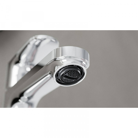 Baterie de lavoar, Hansgrohe, Rebris S 110, cu ventil, crom [2]
