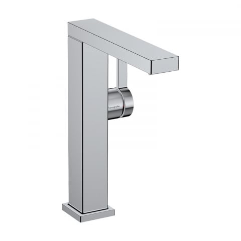Baterii lavoar - Baterie înaltă pentru lavoar Hansgrohe, Tecturis E 210 Fine, CoolStart, EcoSmart+, cu ventil, crom