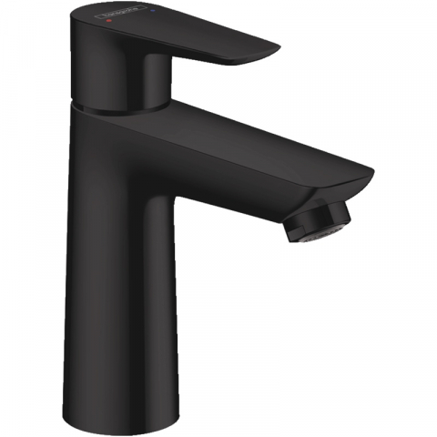 Baterii lavoar - Baterie lavoar cu ventil click clack, Hansgrohe, Talis 110, Negru mat